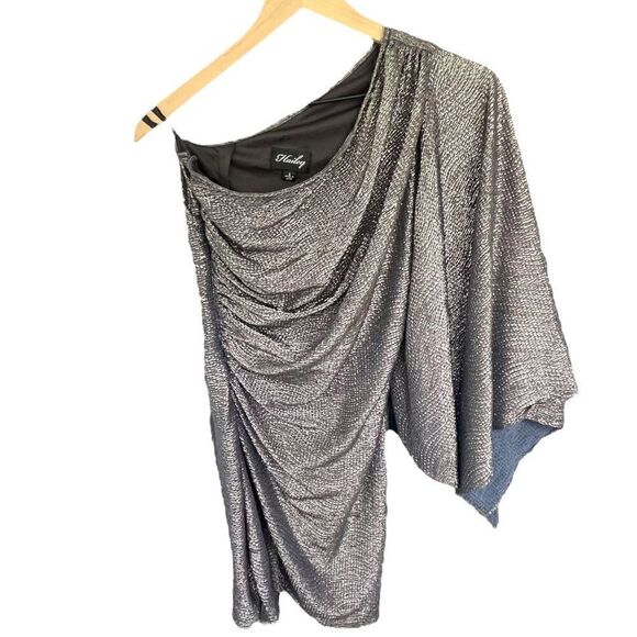 Nwot Hailey By Adrianna Papell Solver Metallic Cocktail Party Dress Size 2 - Picture 5 of 7